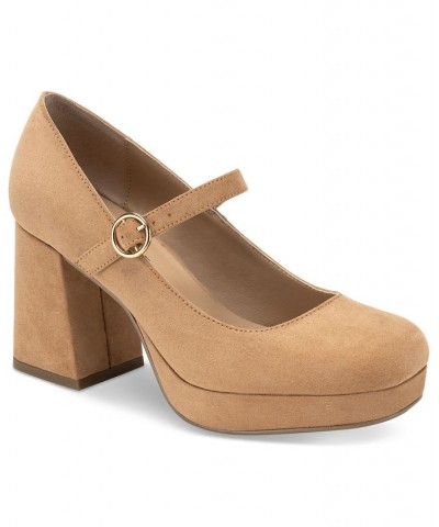 Vaneciaa Mary Jane Pumps Tan/Beige $34.98 Shoes