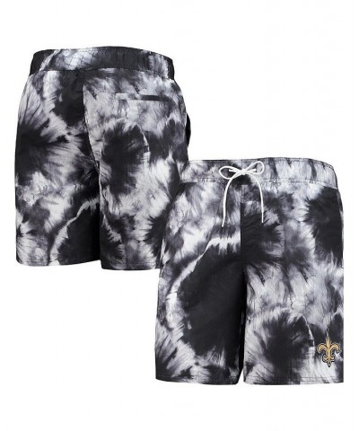 Men's Black New Orleans Saints Splash Volley Swim Shorts $27.55 Swimsuits