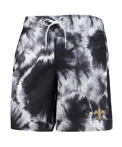 Men's Black New Orleans Saints Splash Volley Swim Shorts $27.55 Swimsuits