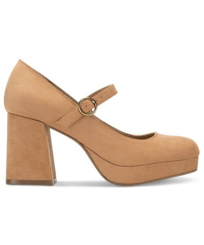 Vaneciaa Mary Jane Pumps Tan/Beige $34.98 Shoes