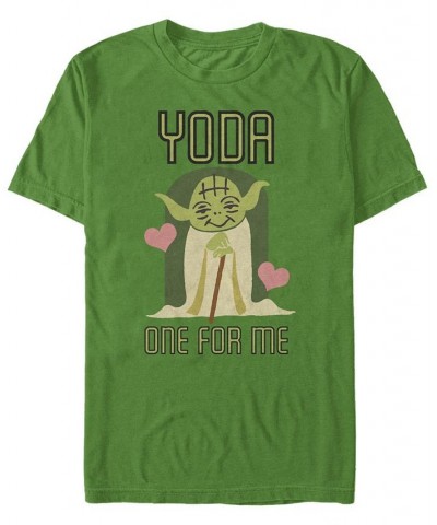 Men's Yoda One Short Sleeve Crew T-shirt Green $15.05 T-Shirts