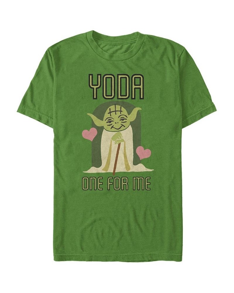 Men's Yoda One Short Sleeve Crew T-shirt Green $15.05 T-Shirts