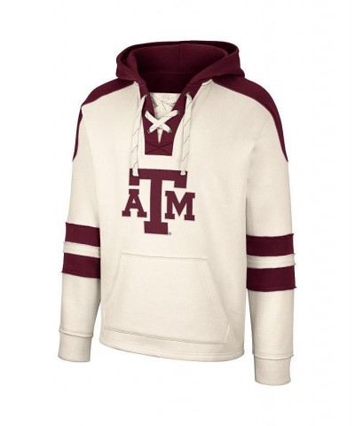 Men's Cream Texas A&M Aggies Lace-Up 4.0 Vintage-Like Pullover Hoodie $33.75 Sweatshirt