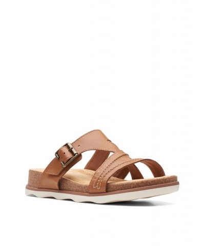 Women's Collection Brynn Hope Flat Sandals Brown $49.00 Shoes