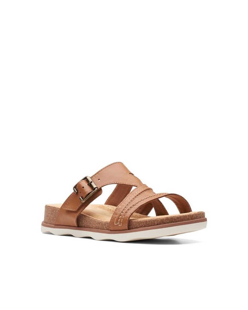 Women's Collection Brynn Hope Flat Sandals Brown $49.00 Shoes