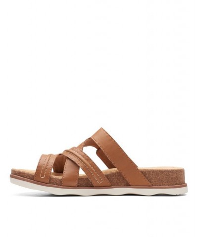 Women's Collection Brynn Hope Flat Sandals Brown $49.00 Shoes