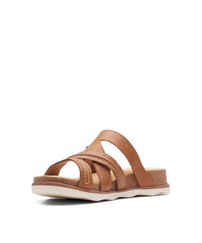 Women's Collection Brynn Hope Flat Sandals Brown $49.00 Shoes