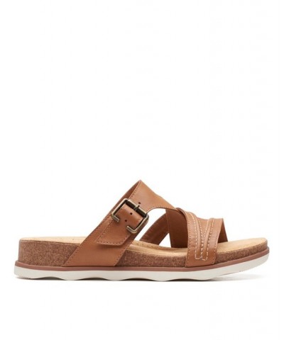 Women's Collection Brynn Hope Flat Sandals Brown $49.00 Shoes