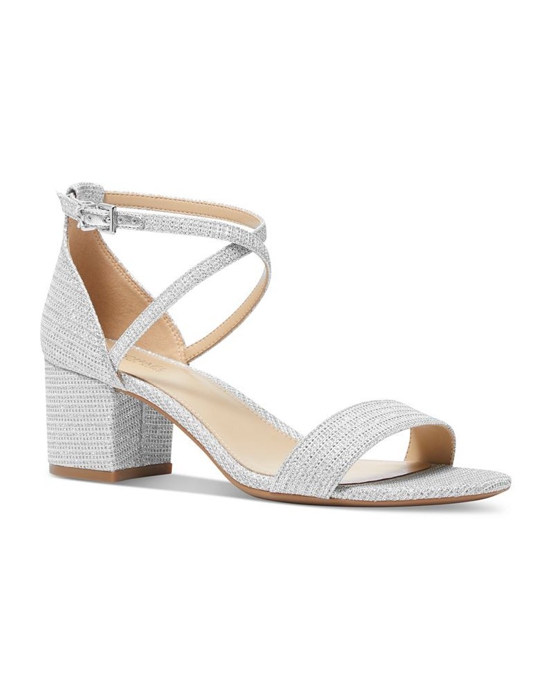 Women's Serena Flex Dress Sandals Silver $52.65 Shoes