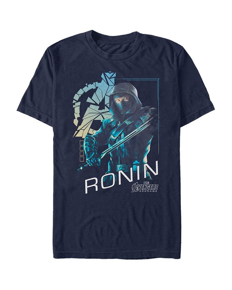 Marvel Men's Avengers Endgame Ronin Portrait, Short Sleeve T-shirt Blue $17.50 T-Shirts