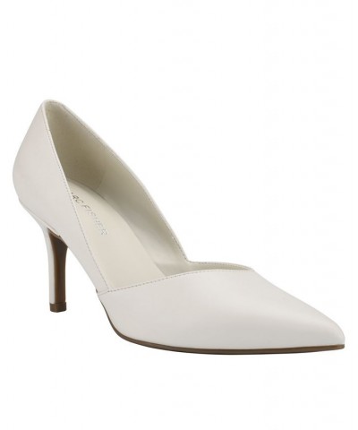 Women's Tuscany Slip On Stiletto Dress Pumps White $39.16 Shoes