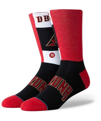 Men's Black Arizona Diamondbacks Pop Fly Logo Crew Socks $14.55 Socks