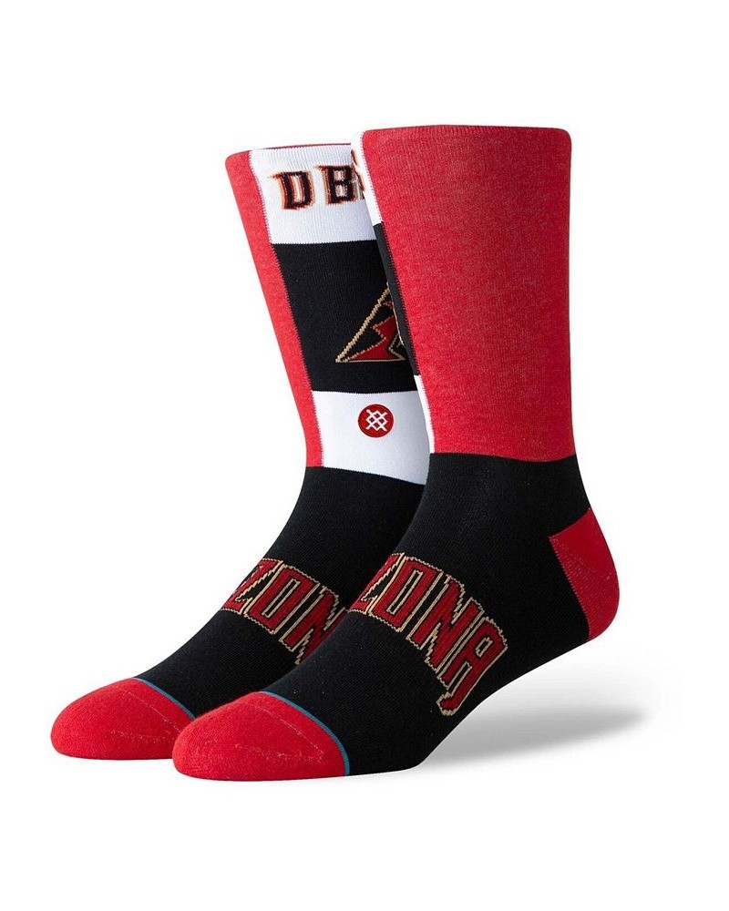 Men's Black Arizona Diamondbacks Pop Fly Logo Crew Socks $14.55 Socks