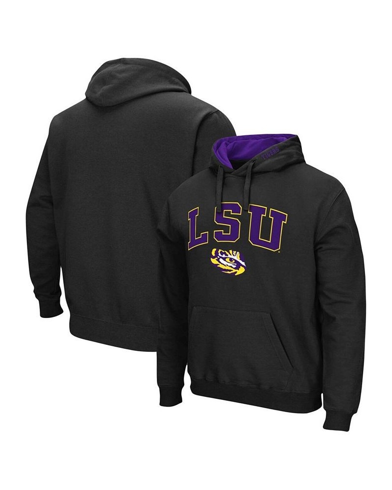 Men's Black LSU Tigers Arch Logo 3.0 Pullover Hoodie $22.09 Sweatshirt