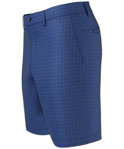 Men's Flat Front Mini Geo Print 9" Golf Shorts Blue $22.32 Shorts