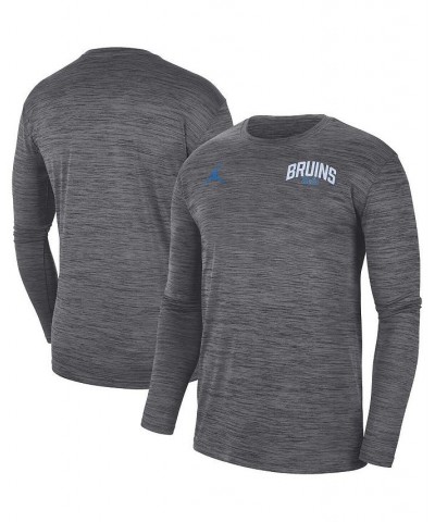 Men's Brand Charcoal UCLA Bruins Sideline Game Day Velocity Performance Long Sleeve T-shirt $30.79 T-Shirts