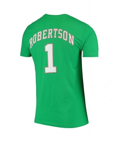 Men's Oscar Robertson Green Milwaukee Bucks Hardwood Classics Stitch Name and Number T-shirt $22.55 T-Shirts