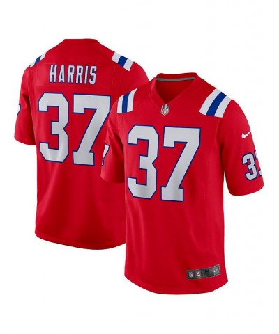 Men's Damien Harris Red New England Patriots Alternate Game Jersey $68.60 Jersey