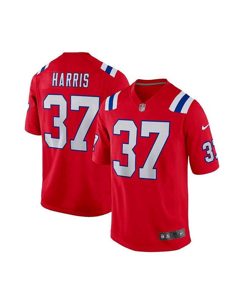 Men's Damien Harris Red New England Patriots Alternate Game Jersey $68.60 Jersey