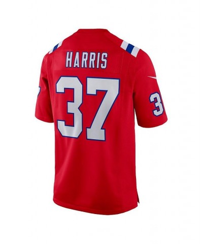 Men's Damien Harris Red New England Patriots Alternate Game Jersey $68.60 Jersey