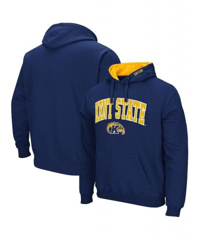 Men's Navy Kent State Golden Flashes Arch and Logo Pullover Hoodie $31.34 Sweatshirt