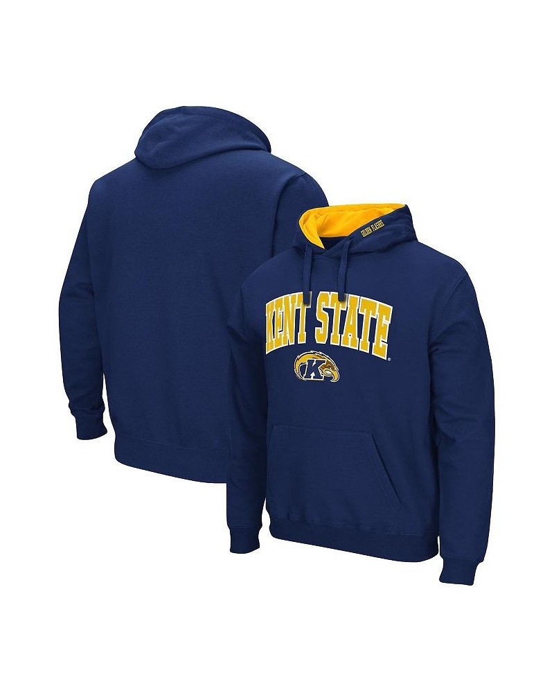 Men's Navy Kent State Golden Flashes Arch and Logo Pullover Hoodie $31.34 Sweatshirt