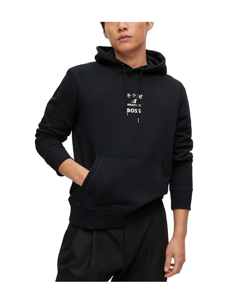 x Bruce Lee Gender-Neutral Hoodie Black $80.92 Sweatshirt