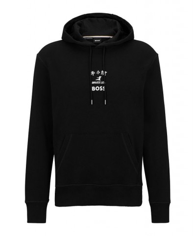 x Bruce Lee Gender-Neutral Hoodie Black $80.92 Sweatshirt