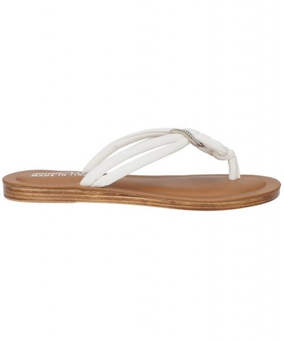 Women's Zev-Italy Thong Sandals White $33.00 Shoes