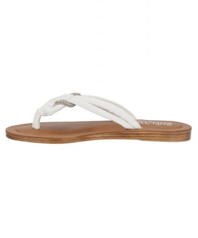 Women's Zev-Italy Thong Sandals White $33.00 Shoes