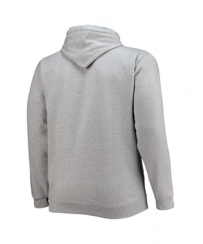 Men's Heathered Gray Miami Heat Big and Tall Heart and Soul Pullover Hoodie $28.52 Sweatshirt