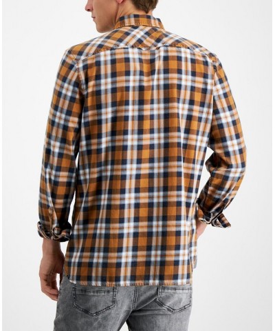 Men's Garcia Plaid Shirt Brown $16.25 Shirts