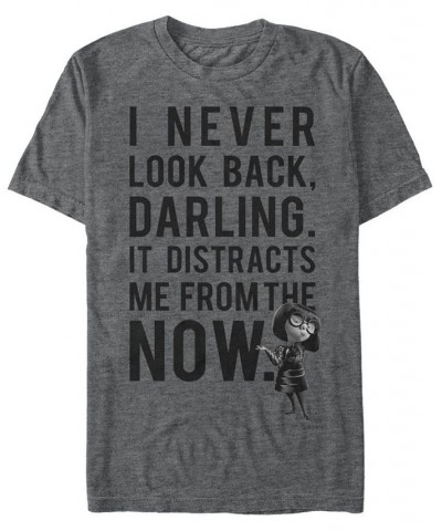 Disney Pixar Men's Incredibles Edna Never Look Back, Short Sleeve T-Shirt Gray $19.24 T-Shirts