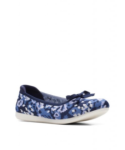 Women's Cloudstepper Carly Hope Flats Blue $43.00 Shoes