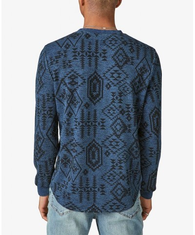 Men's Printed Crewneck Thermal Long Sleeve Shirt Multi $32.26 Shirts