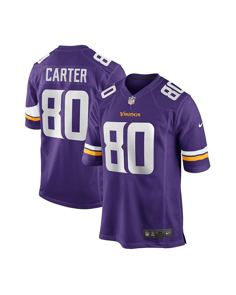 Men's Cris Carter Purple Minnesota Vikings Game Retired Player Jersey $54.60 Jersey