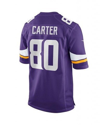 Men's Cris Carter Purple Minnesota Vikings Game Retired Player Jersey $54.60 Jersey