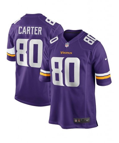 Men's Cris Carter Purple Minnesota Vikings Game Retired Player Jersey $54.60 Jersey