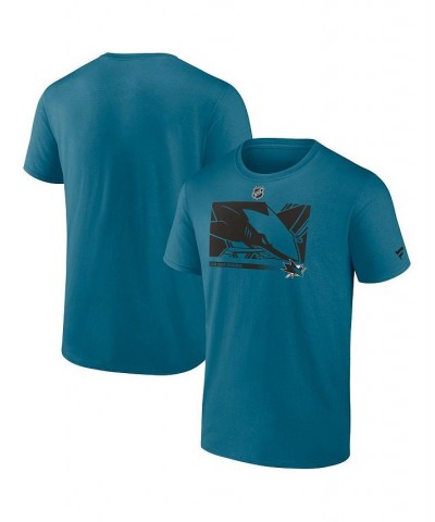 Men's Branded Teal San Jose Sharks Authentic Pro Core Collection Secondary T-Shirt $18.19 T-Shirts