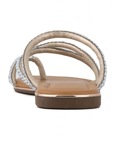 Women's Daydreamer Flat Sandals Tan/Beige $24.20 Shoes