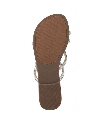 Women's Daydreamer Flat Sandals Tan/Beige $24.20 Shoes