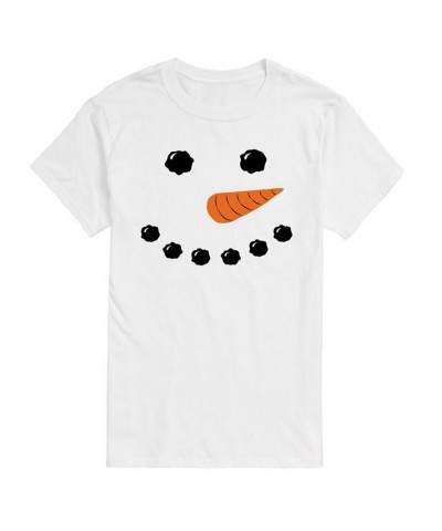 Men's Snowman Short Sleeve T-shirt White $15.75 T-Shirts