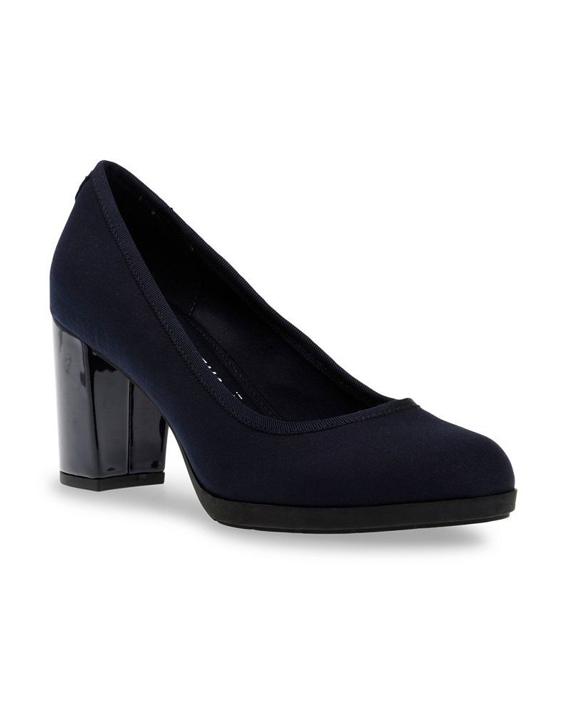 Women's Castana Pumps Navy Fabric $44.16 Shoes