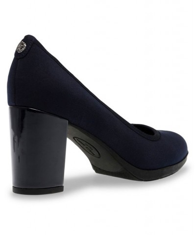 Women's Castana Pumps Navy Fabric $44.16 Shoes