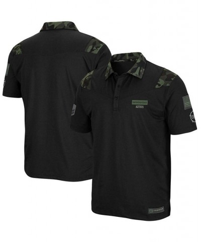 Men's Black San Diego State Aztecs OHT Military Inspired Appreciation Sierra Polo $24.60 Polo Shirts