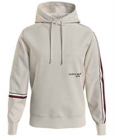 Men's Global Stripe Hoodie Tan/Beige $36.71 Sweatshirt