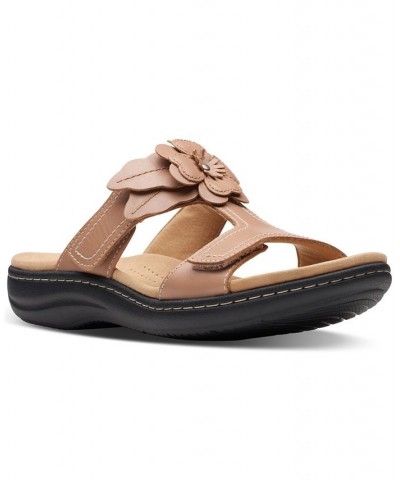 Women's Laurieann Madi Flower-Trimmed Sandals Tan/Beige $39.52 Shoes