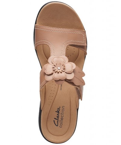 Women's Laurieann Madi Flower-Trimmed Sandals Tan/Beige $39.52 Shoes