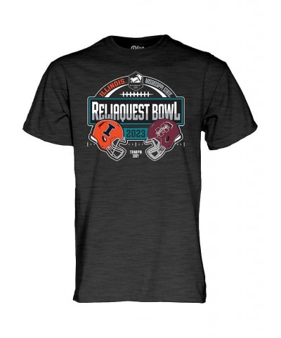 Men's Heather Charcoal Illinois Fighting Illini vs. Mississippi State Bulldogs 2023 ReliaQuest Bowl Matchup T-shirt $17.60 T-...