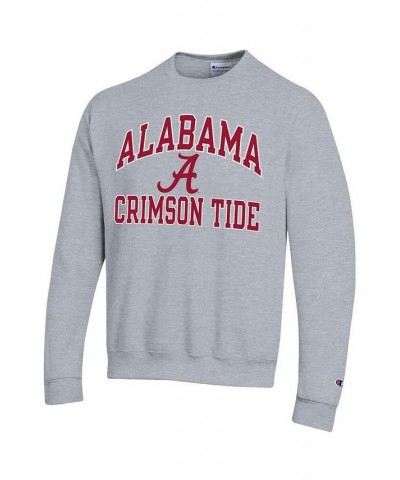 Men's Heather Gray Alabama Crimson Tide High Motor Pullover Sweatshirt $31.20 Sweatshirt